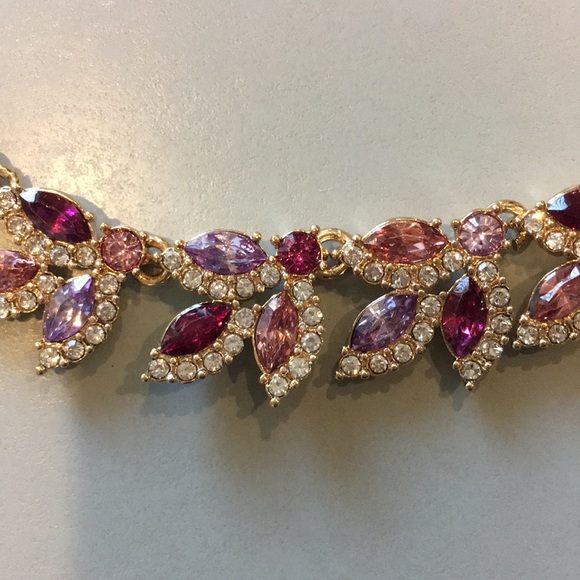 J. Crew Crystal Leaf Statement Necklace - Picture 4 of 6